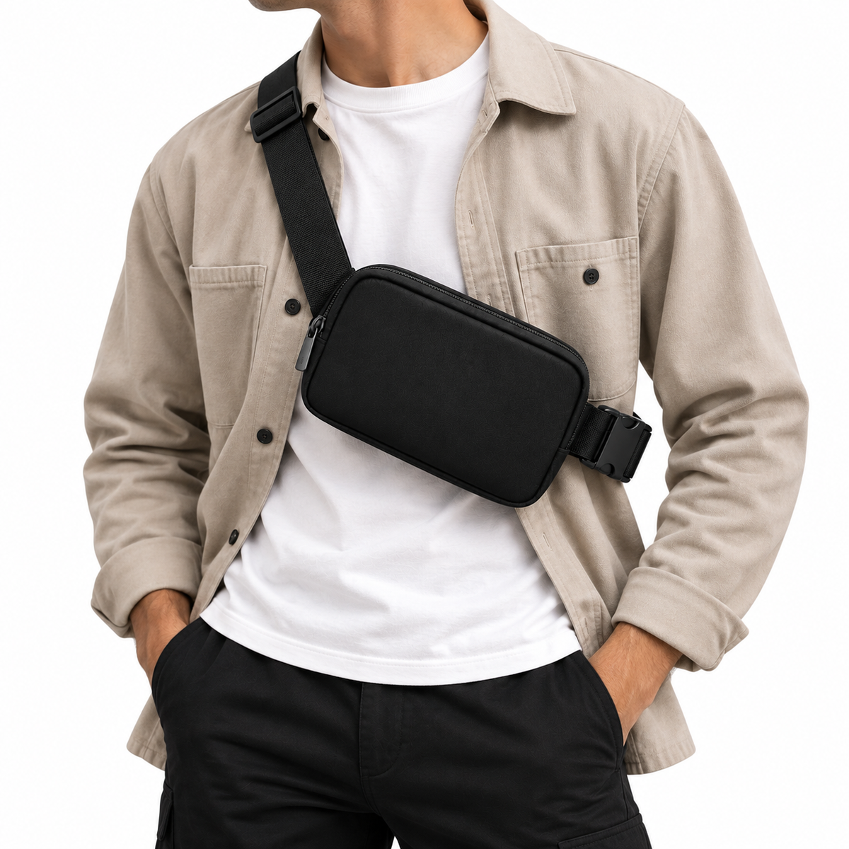 Sacoche Noir Homme Nylon