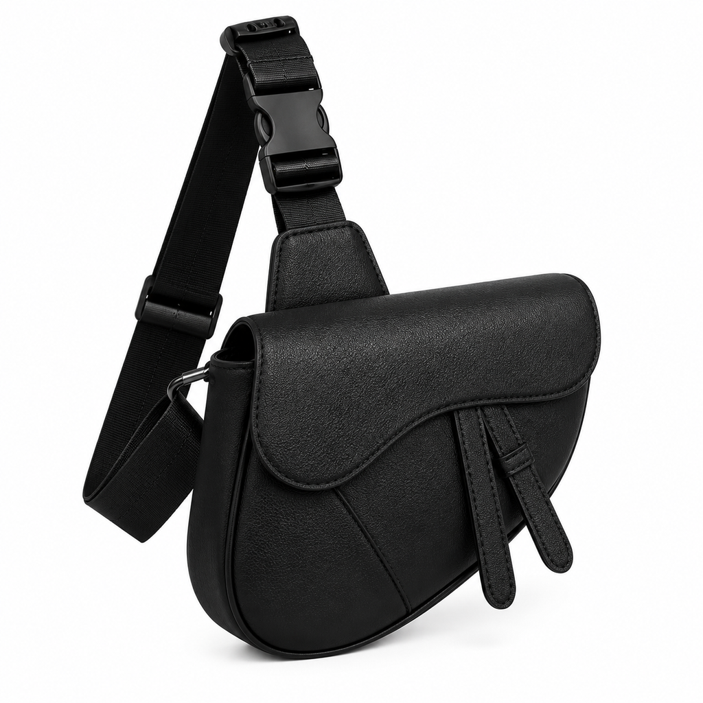 Sac Bandoulière Cuir Noir Homme