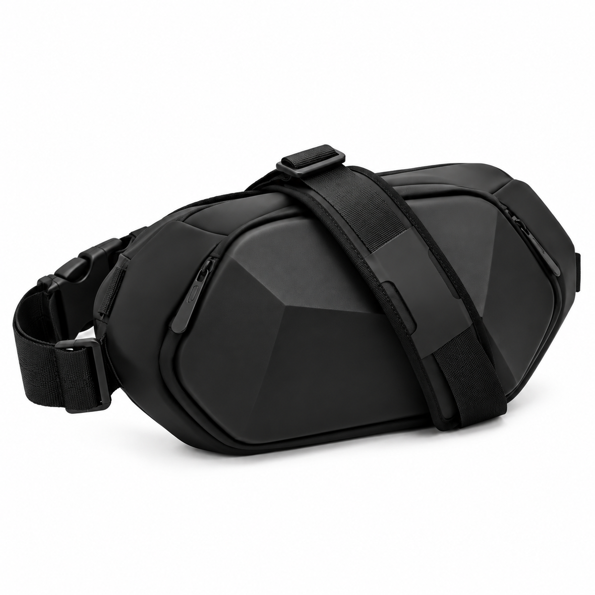 Sac Noir En Bandoulière Anti-Vol Coque Rigide