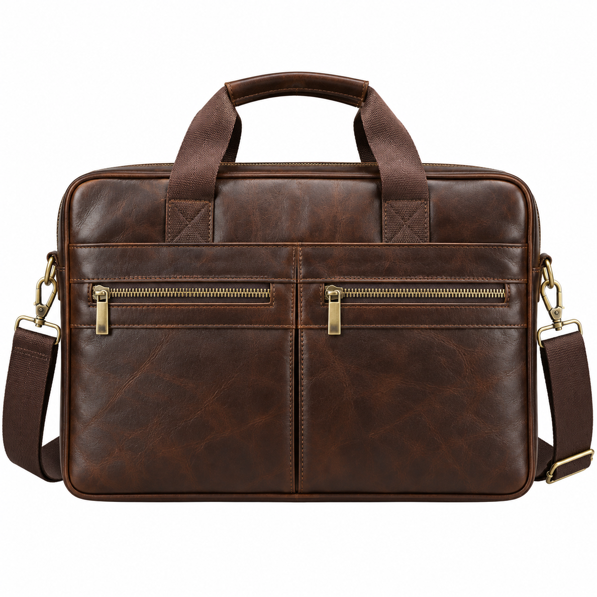 Cuir Sacoche Homme De Vachette Marron