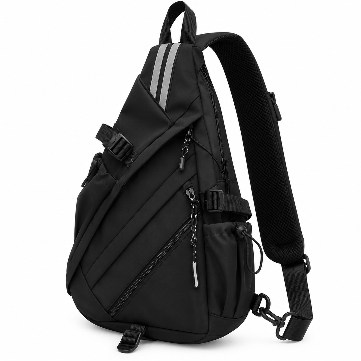 Sac Homme En Bandoulière En Nylon Noir