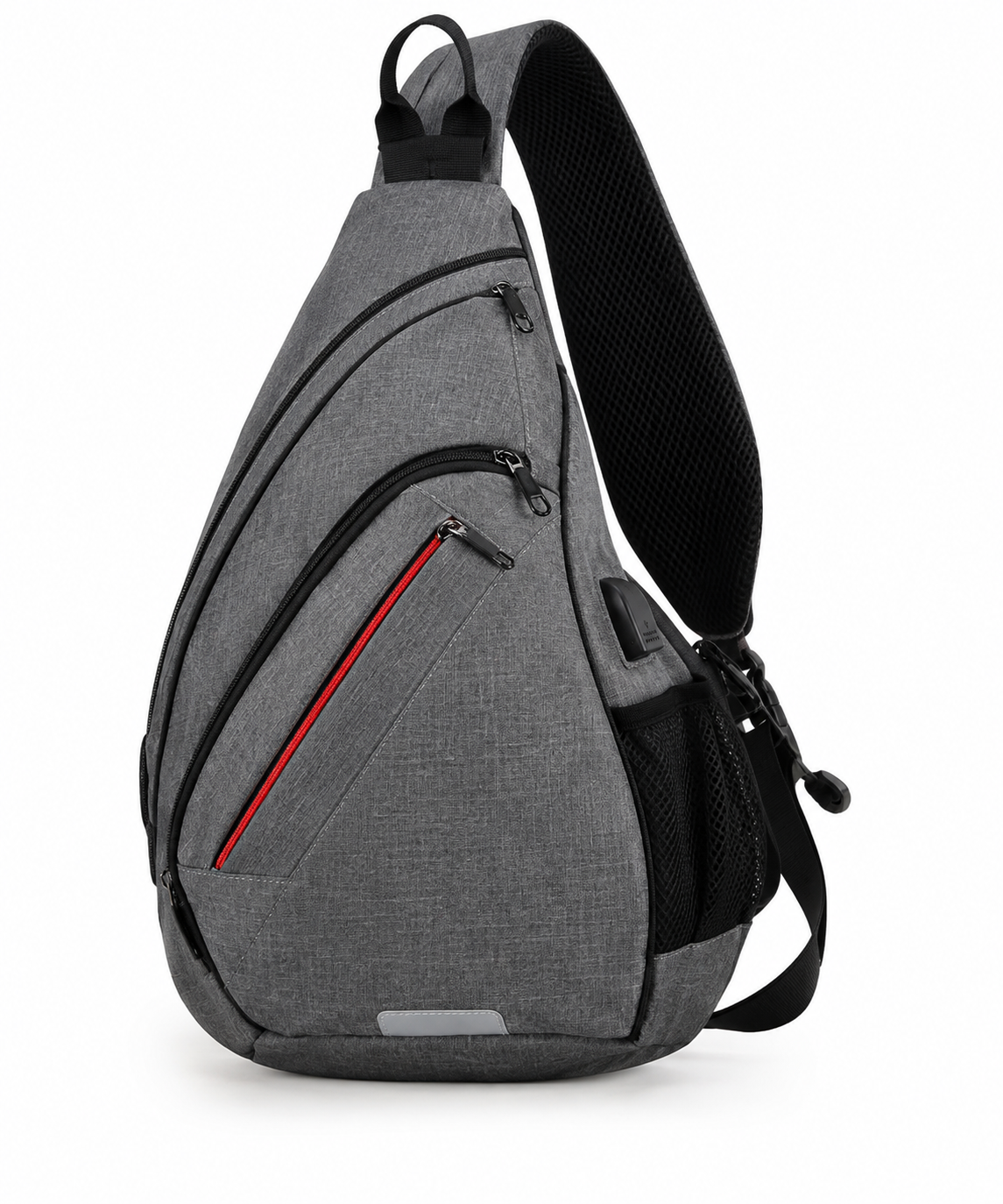 Sac Bandoulière Homme Tendance Monobretelle Gris