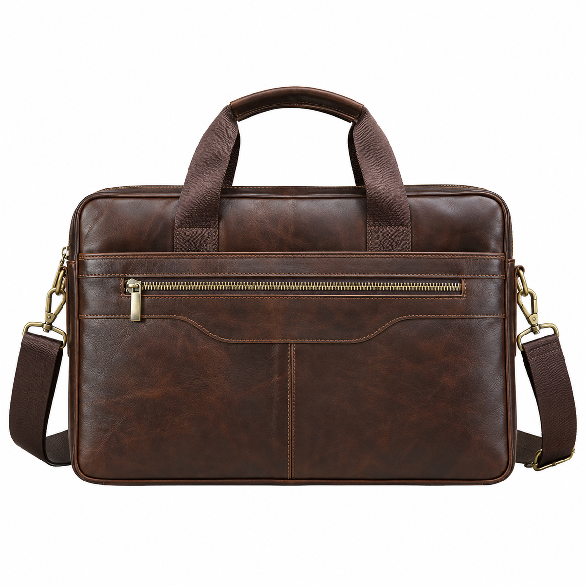 Cuir Sacoche Homme De Vachette Marron