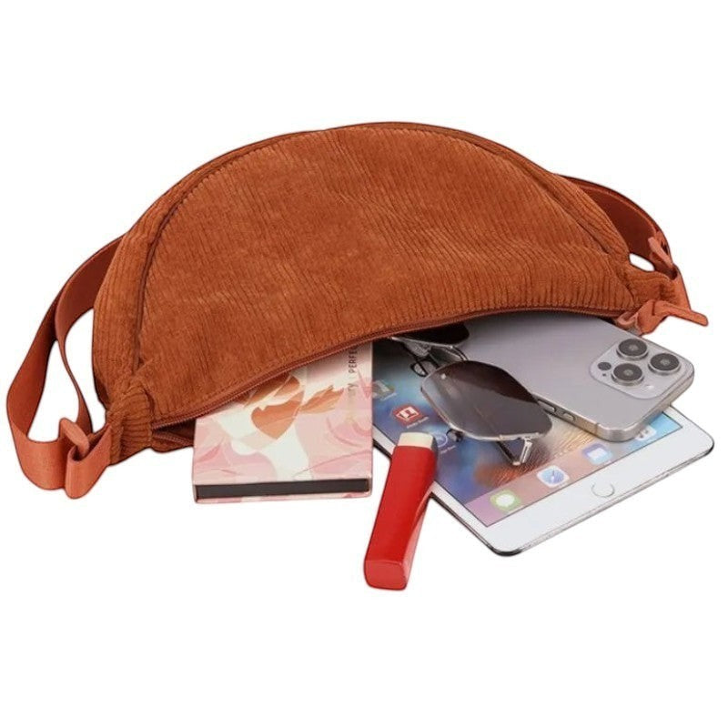 Sac velour bandoulière