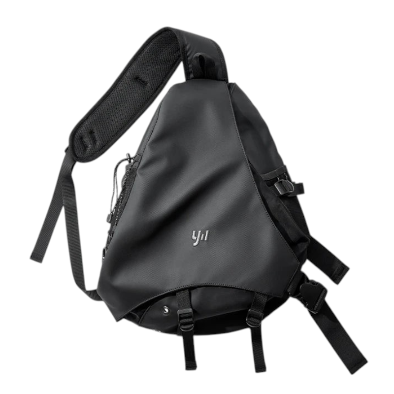Sac bandoulière noir imperméable Univers Sac avec sangles ajustables et design moderne pour homme