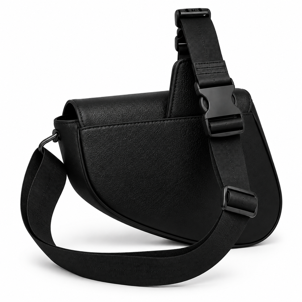 Sac Bandoulière Cuir Noir Homme