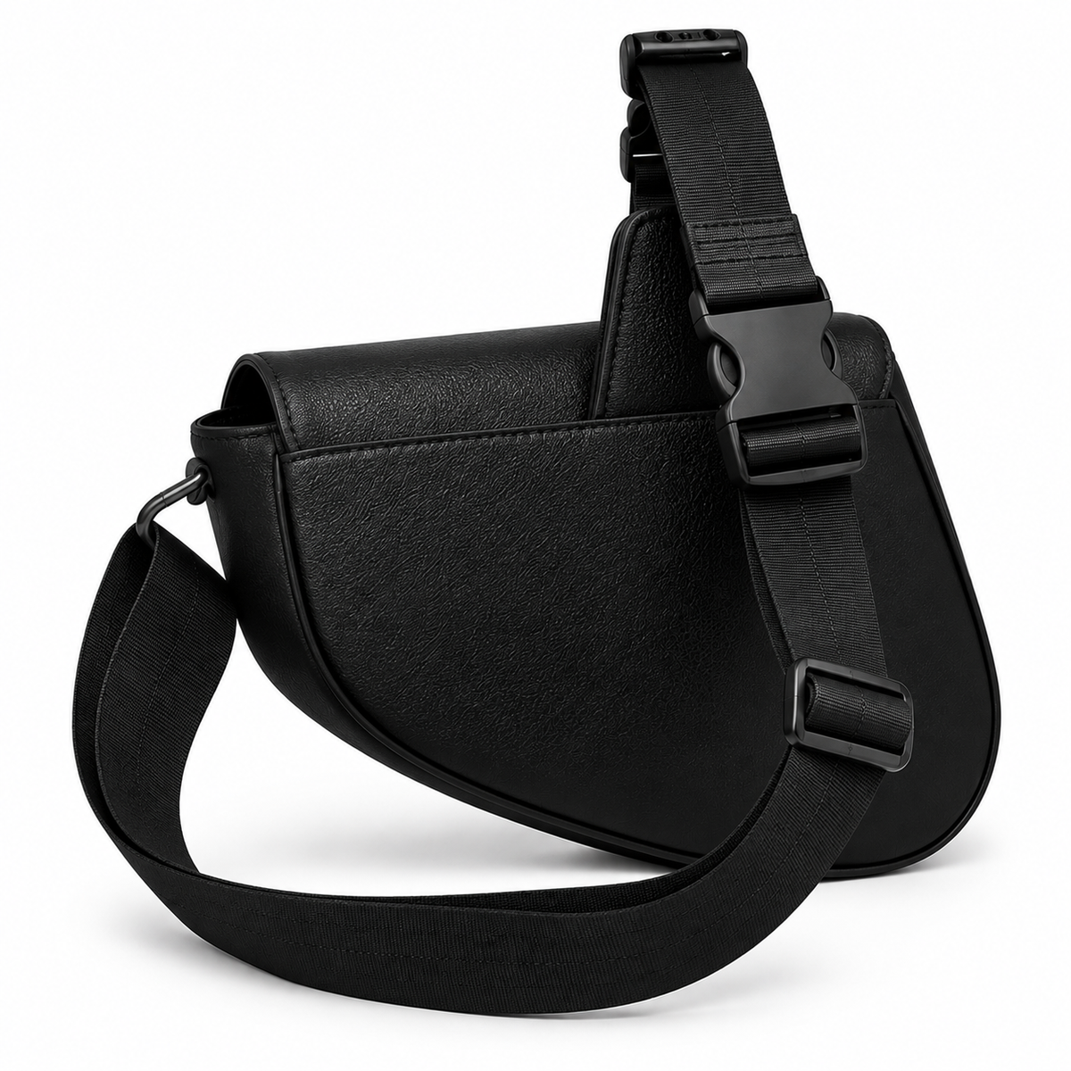 Sac Bandoulière Cuir Noir Homme
