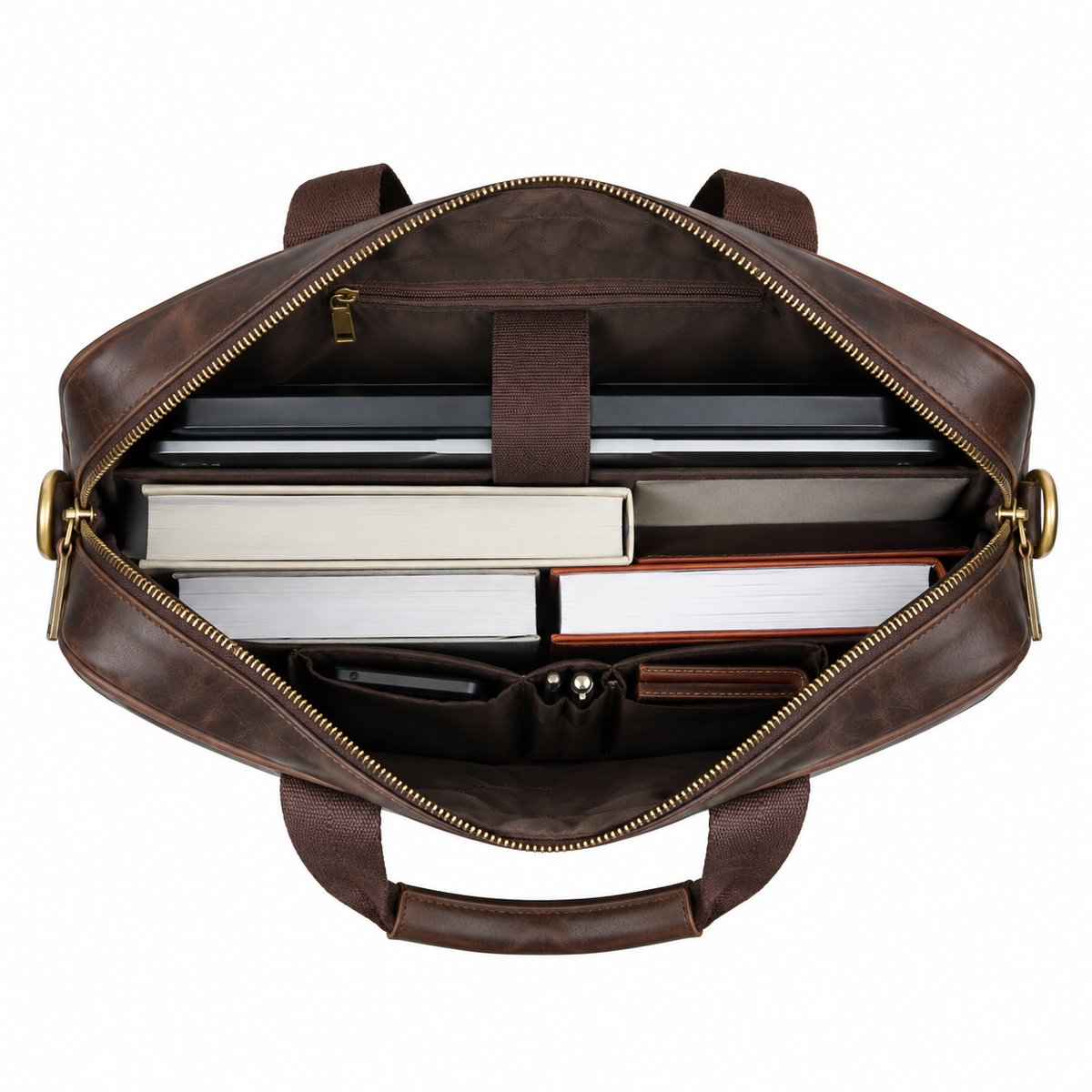 Cuir Sacoche Homme De Vachette Marron