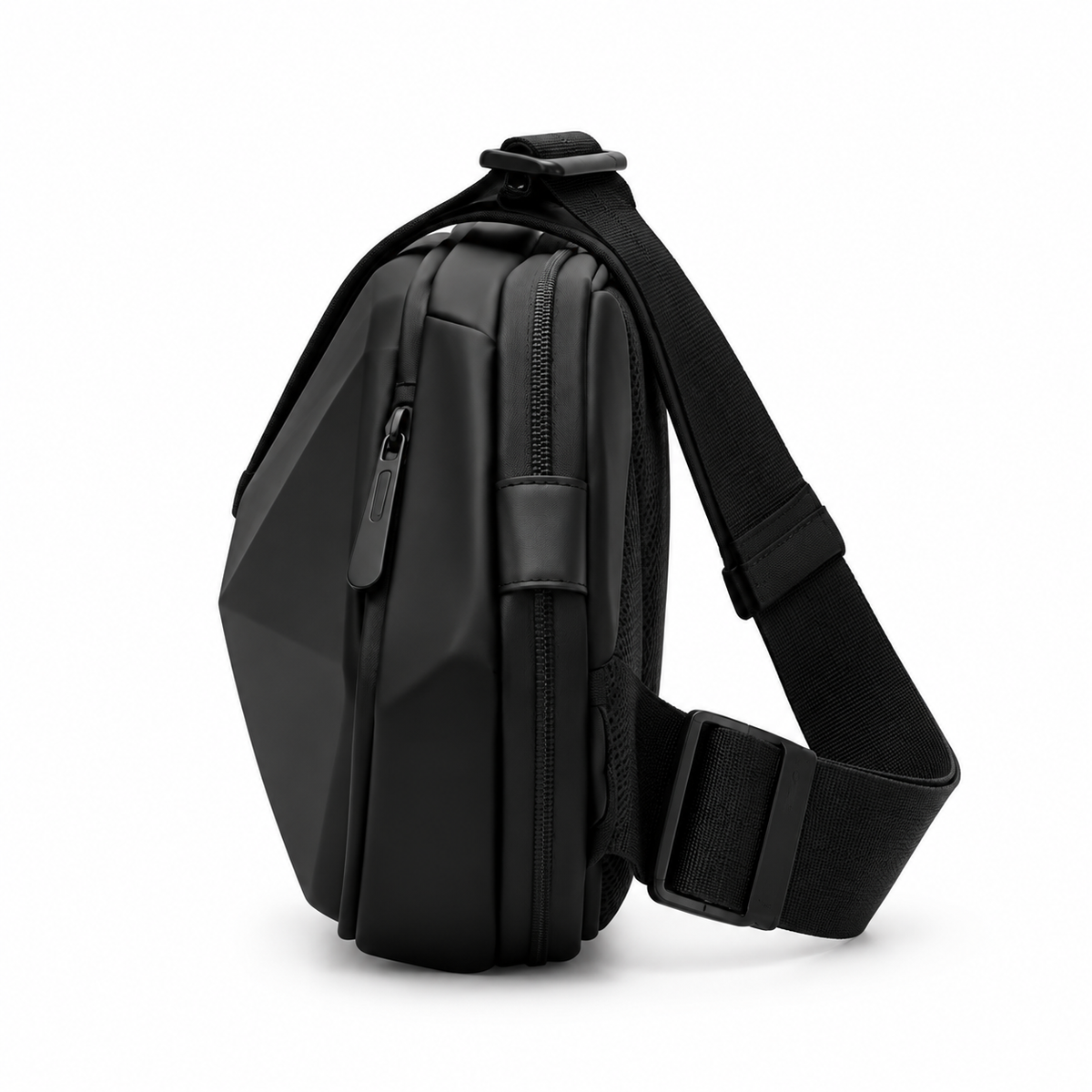 Sac Noir En Bandoulière Anti-Vol Coque Rigide