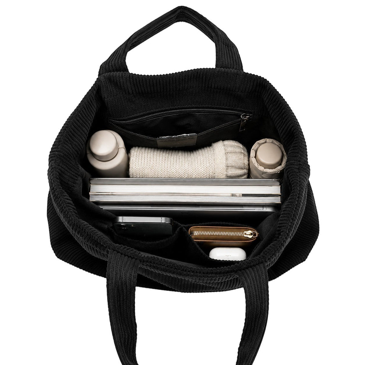 Sac fourre tout velours cotelé