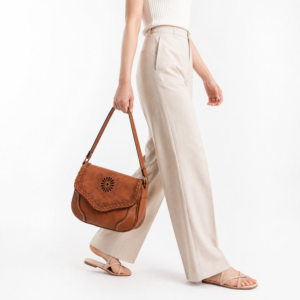 Sac à main en cuir vintage