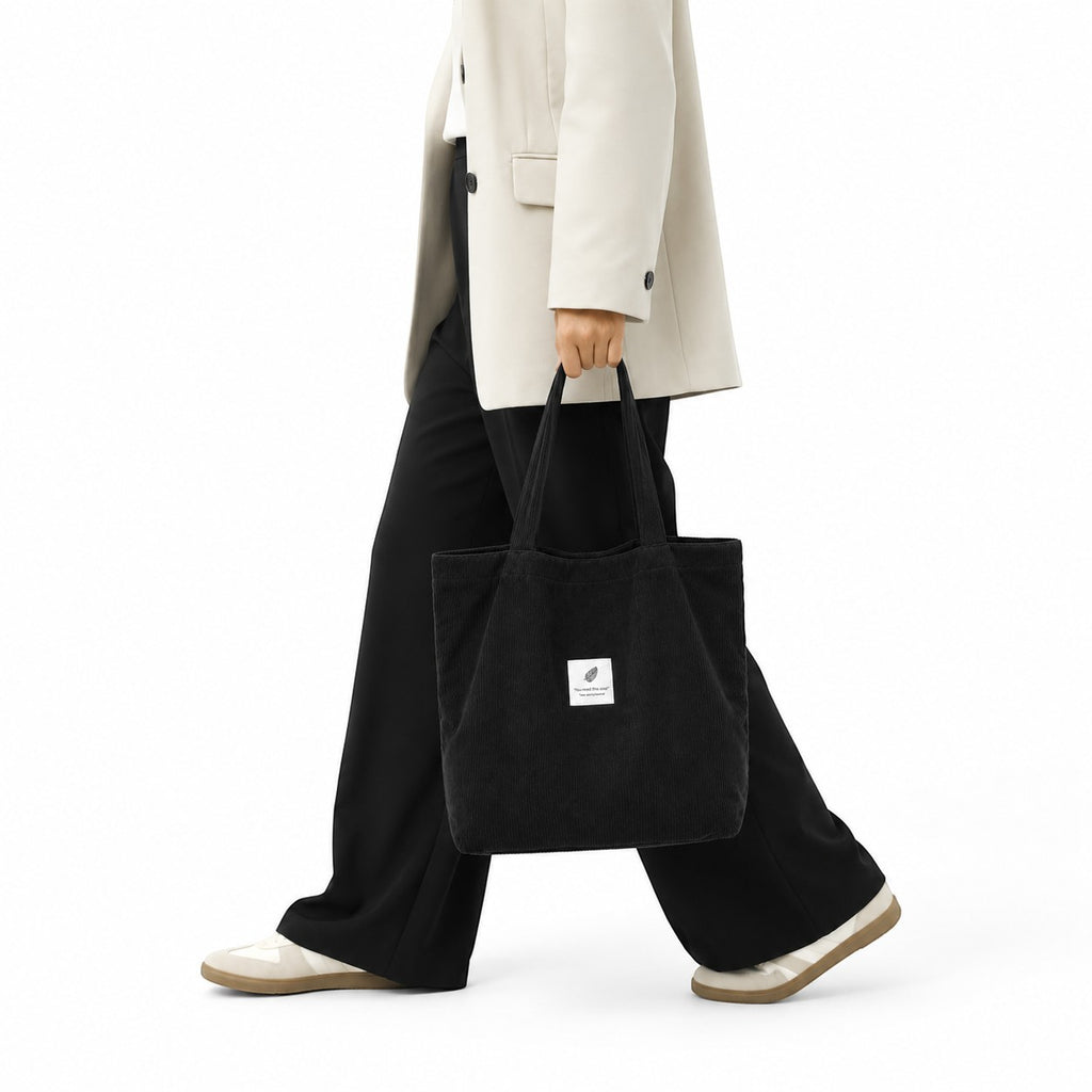 Sac fourre tout velours cotelé