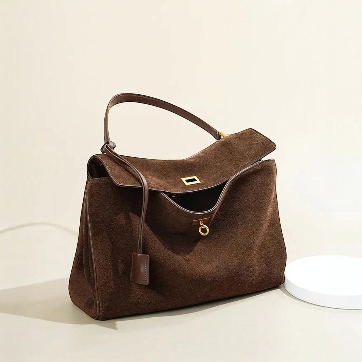 Sac à main femme daim