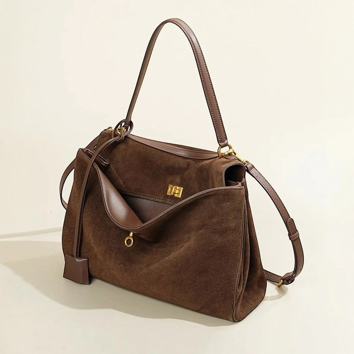 Sac à main femme daim