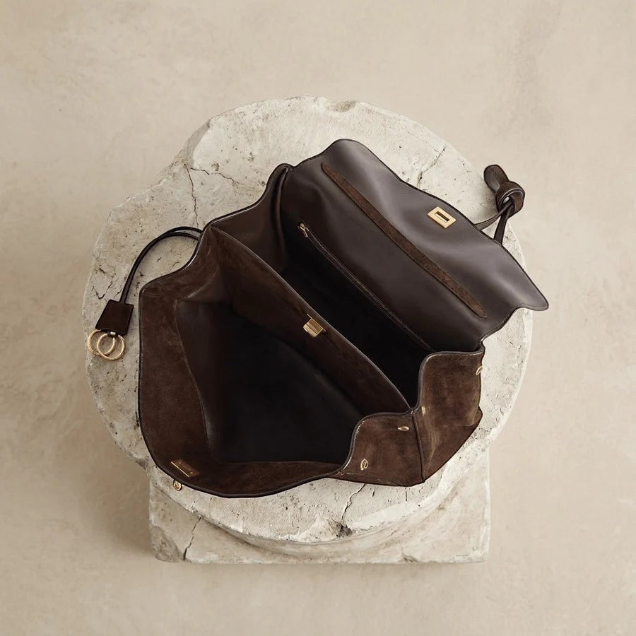 Sac à main femme daim