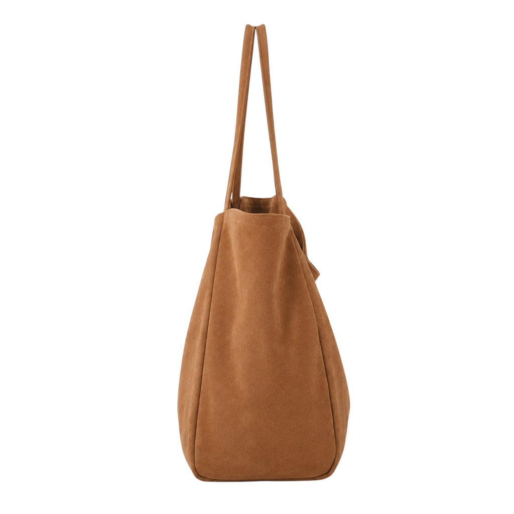 Univers Sac grand sac cabas en toile de coton marron réversible, fermeture sans zip, style décontracté.