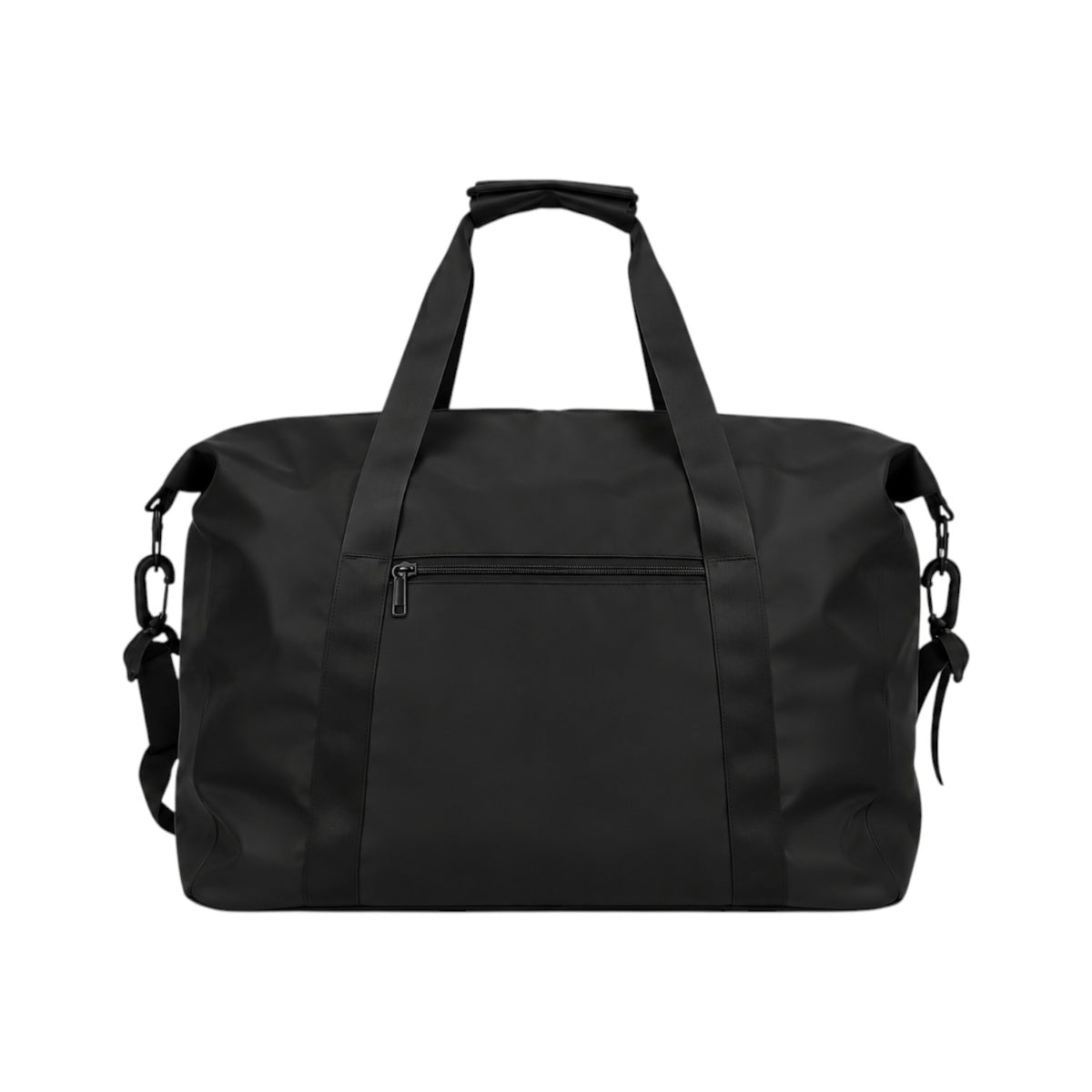 Grand sac de voyage noir en toile Oxford, avec fermeture éclair et bandoulière amovible, par Univers Sac