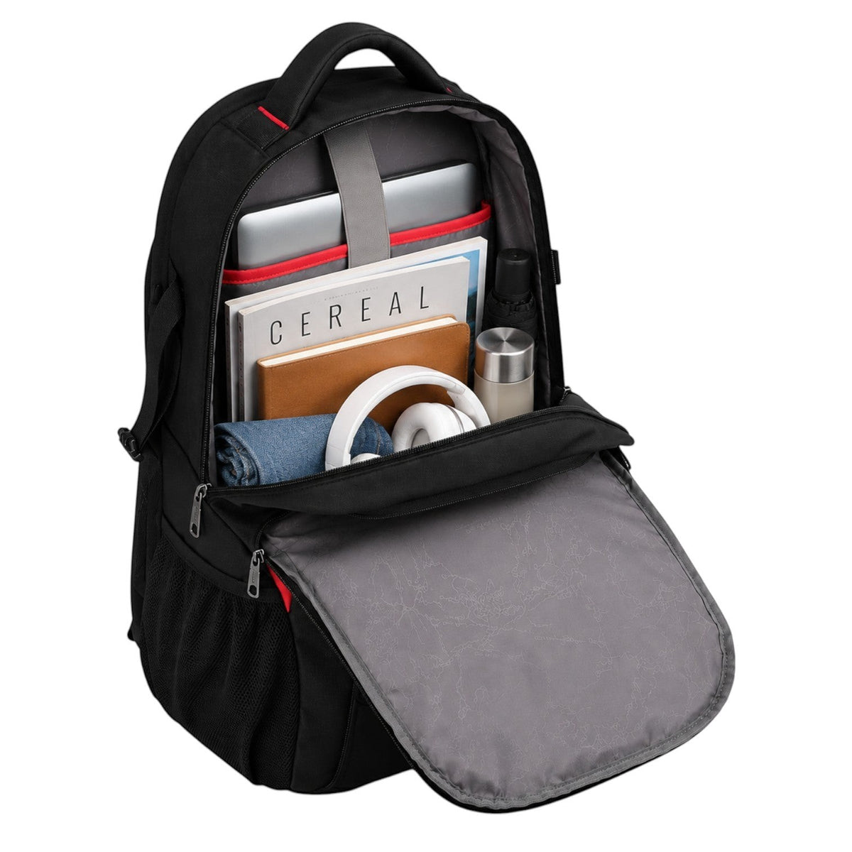 Sac à dos Univers Sac OIWAS noir imperméable en nylon avec compartiment pour ordinateur portable et rangement spacieux