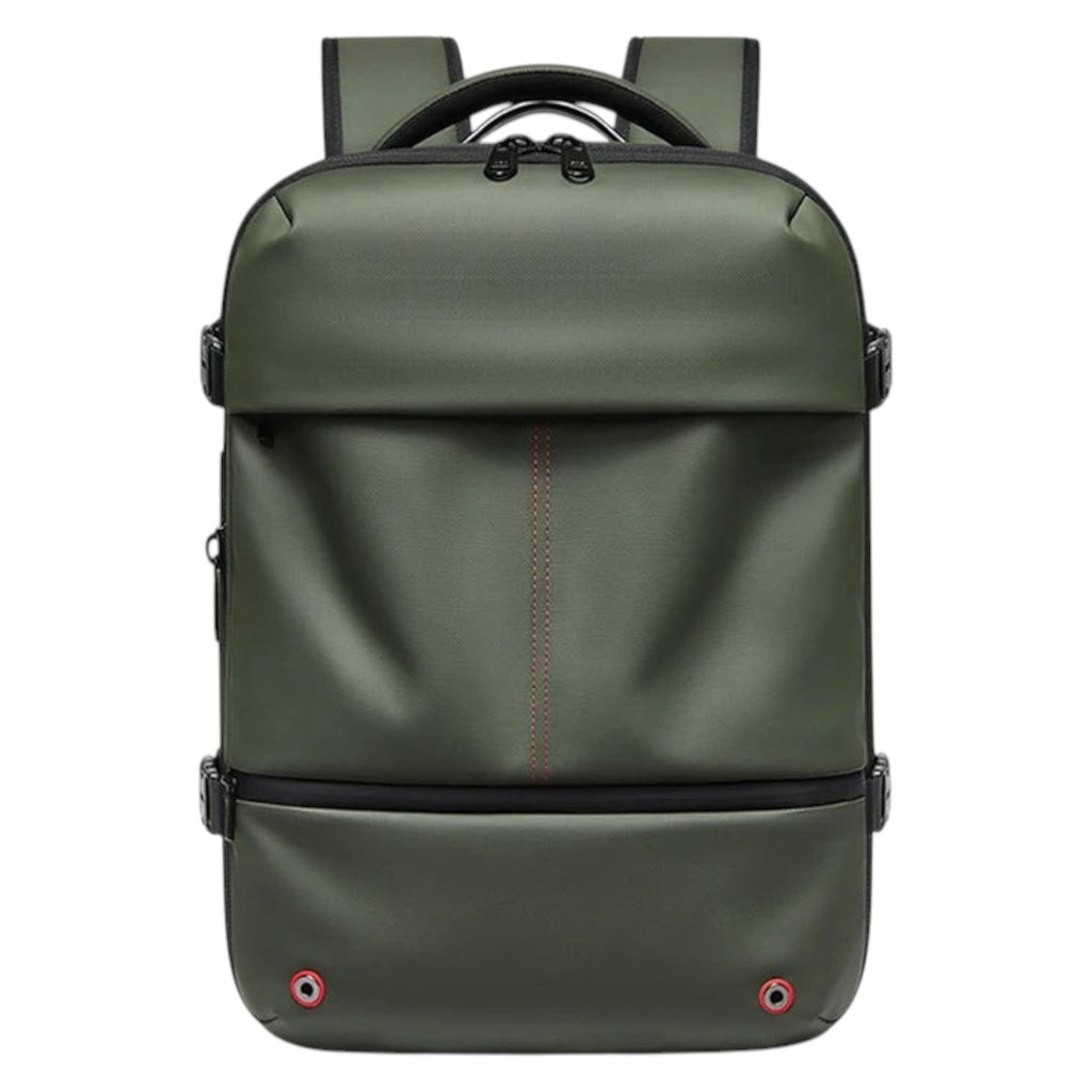 Sac à dos Univers Sac vert en tissu Oxford imperméable avec fonction de compression sous vide pour ordinateur portable