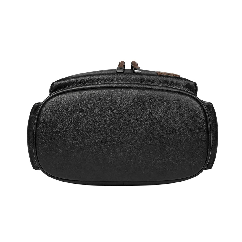 Sac à dos Univers Sac en cuir PU noir, style vintage, idéal pour ordinateur portable 15,6 pouces et voyages.