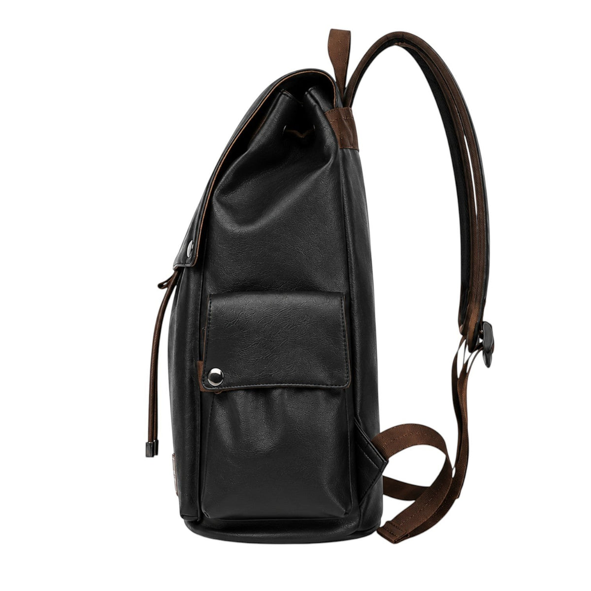 Sac à dos Univers Sac pour homme en cuir PU noir, style vintage avec compartiment pour ordinateur portable 15,6 pouces.