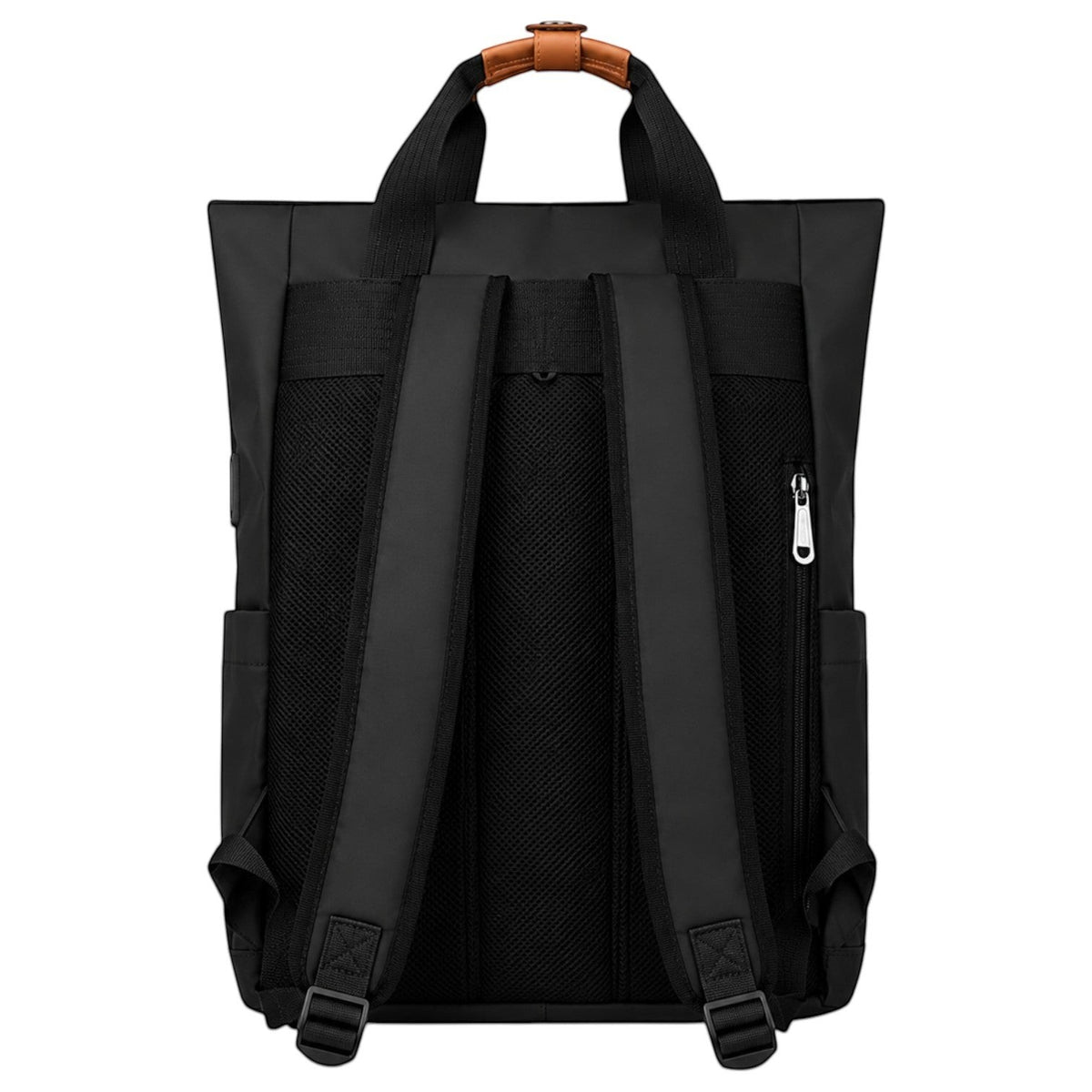 Sac à dos noir Univers Sac en tissu Oxford imperméable avec bretelles rembourrées, port USB et compartiment ordinateur