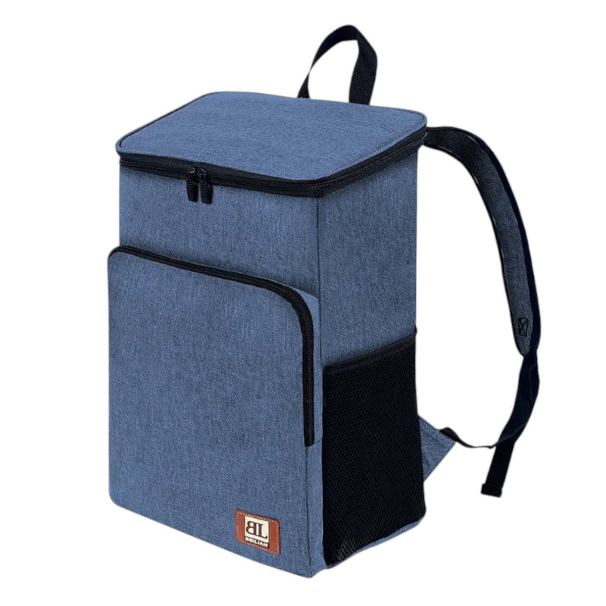 Sac à dos isotherme bleu Univers Sac pour repas et livraison, grand compartiment avec poches latérales en filet