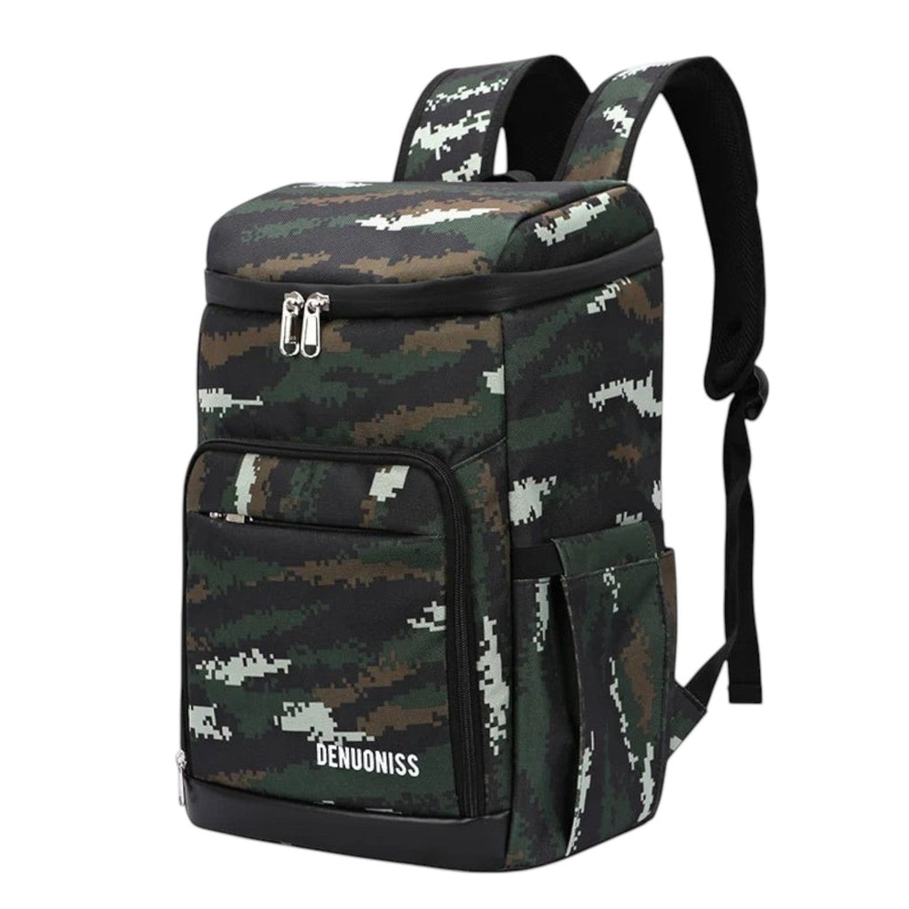 Sac à dos isotherme Univers Sac DENUONISS en tissu Oxford camouflage, idéal pour le camping et les pique-niques.