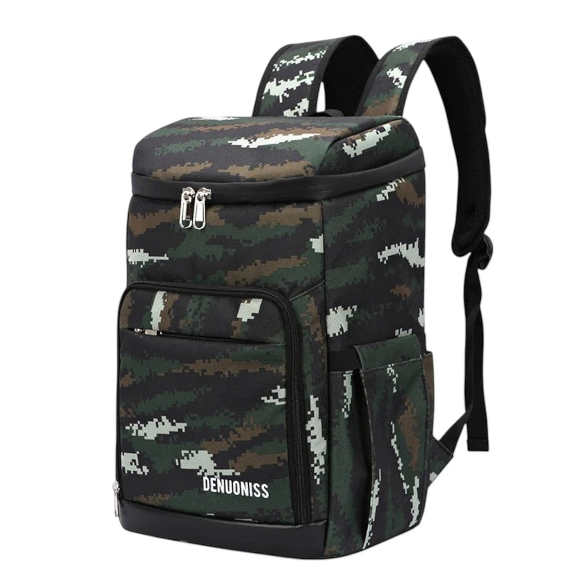Sac à dos isotherme Univers Sac DENUONISS en tissu Oxford camouflage, idéal pour le camping et les pique-niques.
