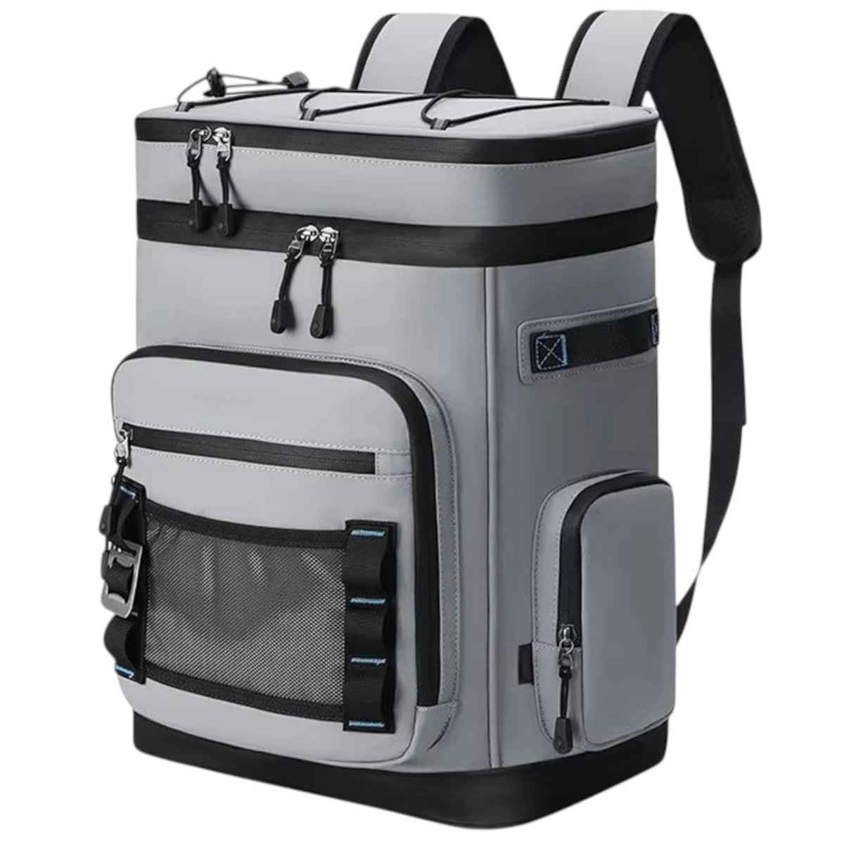 Sac à dos isotherme étanche 30L Univers Sac gris en nylon avec poches multiples pour camping et randonnée