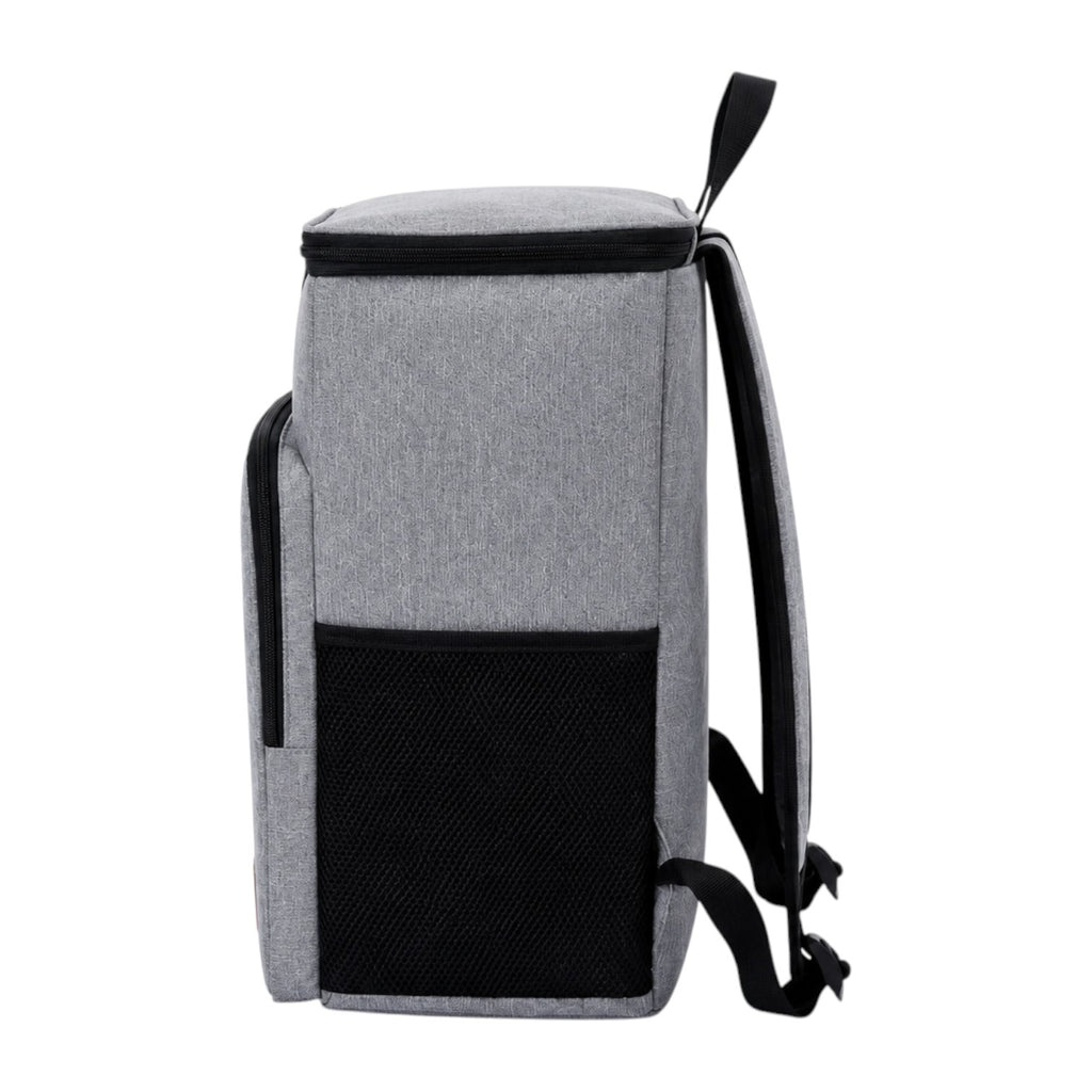 Sac à dos isotherme gris Univers Sac pour repas, avec poches latérales en filet et fermeture éclair robuste