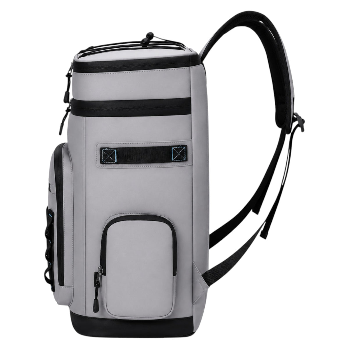 Sac à dos isotherme étanche 30L gris de la marque Univers Sac, idéal pour le camping, la plage et les randonnées.