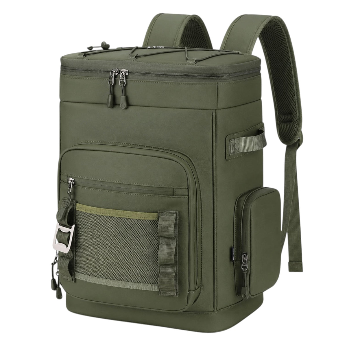 Sac à dos isotherme étanche 30L vert olive Univers Sac avec compartiments isolés et décapsuleur pour randonnée et pique-nique