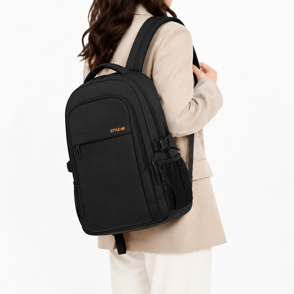 Sac à dos noir Univers Sac en Oxford, grande capacité, anti-vol, pour ordinateur portable 15,6 pouces, idéal pour l'école et les voyages.