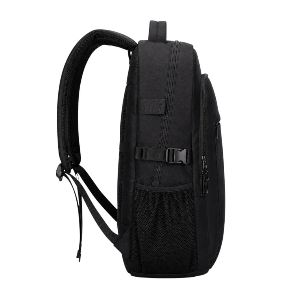Sac à dos noir en Oxford, grande capacité 27L, anti-vol, pour ordinateur portable 15,6 pouces, idéal pour l'école, les voyages, par Univers Sac.