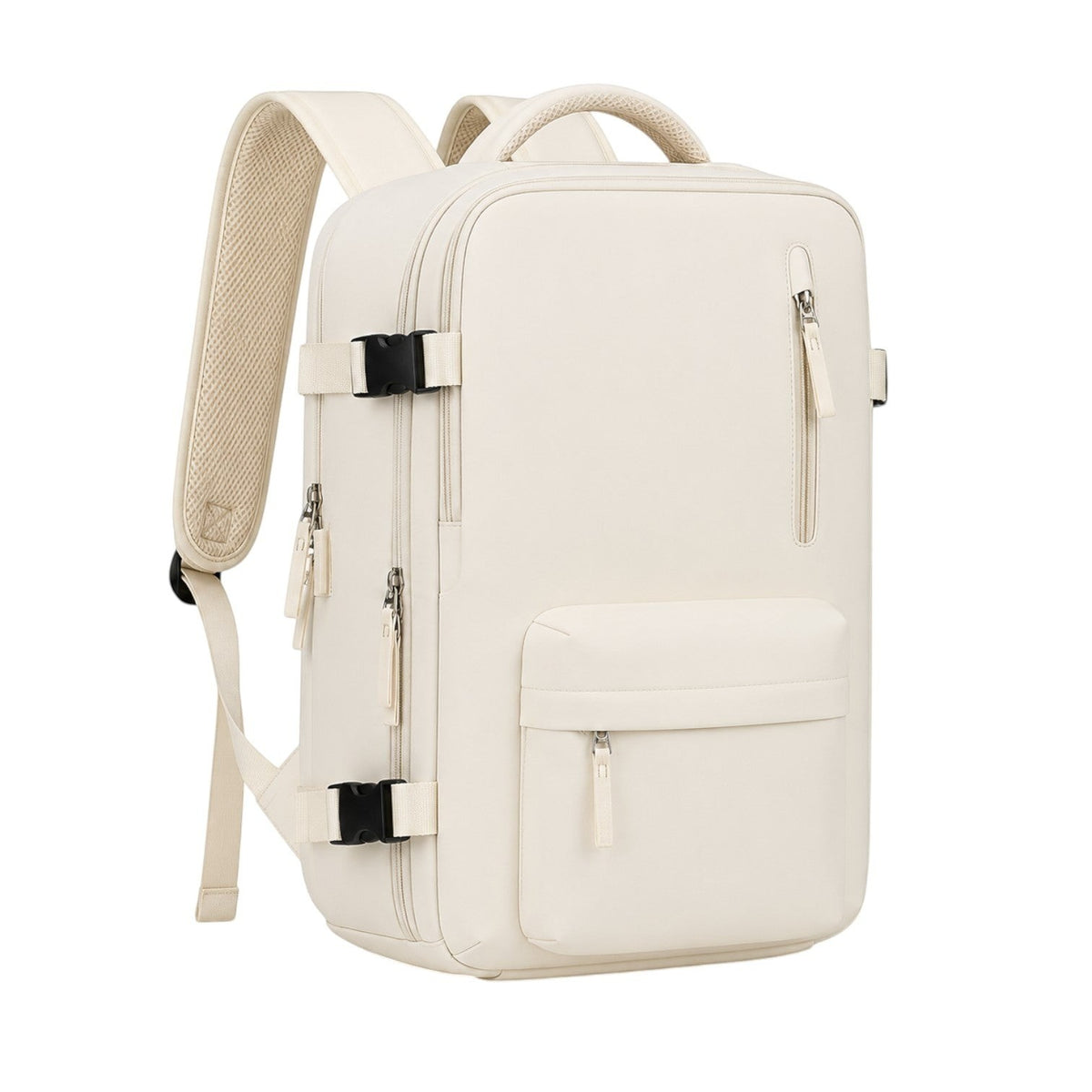 Sac à dos Univers Sac beige pour ordinateur portable, résistant à l'eau, antivol avec port USB pour voyage et travail.
