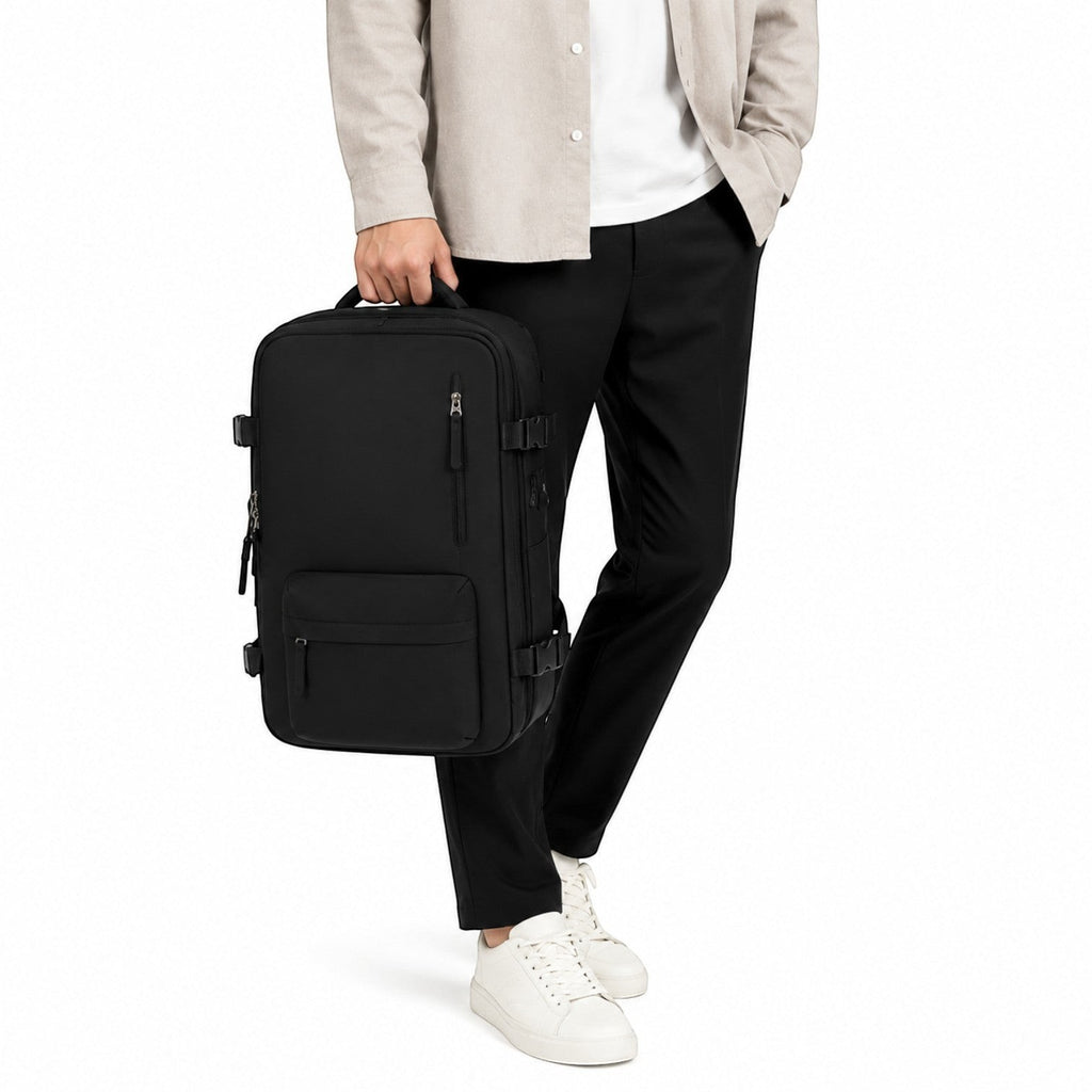 Sac à dos noir Univers Sac pour ordinateur portable, résistant à l'eau, style business avec port USB intégré