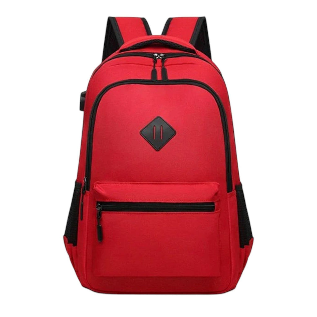 Sac à dos rouge Univers Sac en tissu Oxford, style décontracté, idéal pour les cours ou les loisirs.