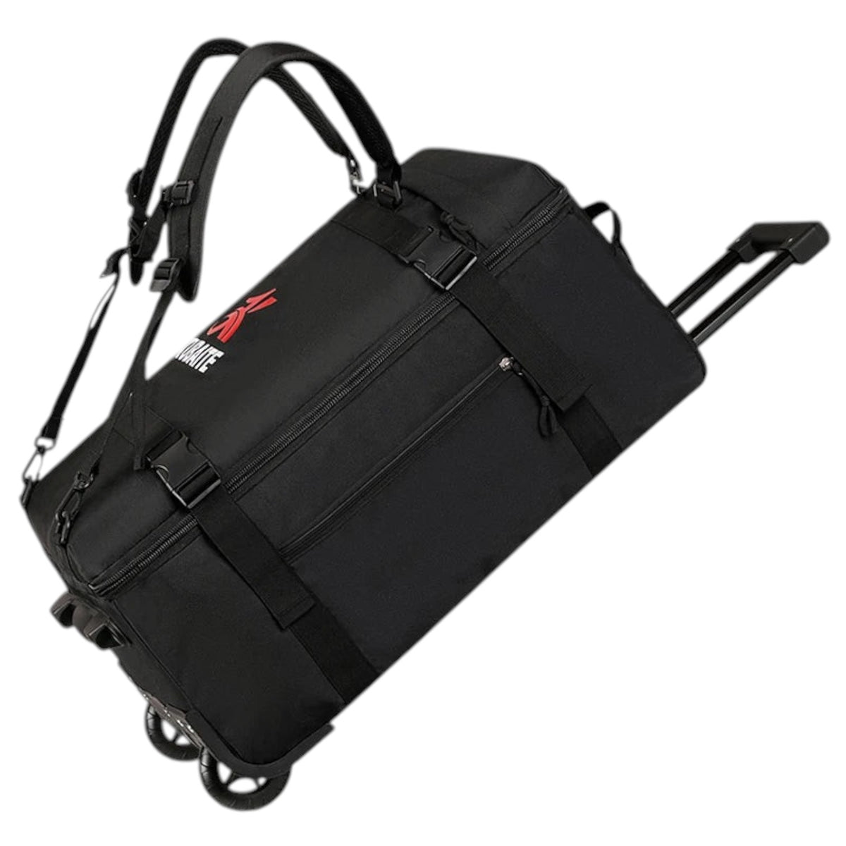 Sac à dos à roulettes noir Univers Sac en tissu Oxford imperméable, idéal pour les voyages d'affaires et les bagages.