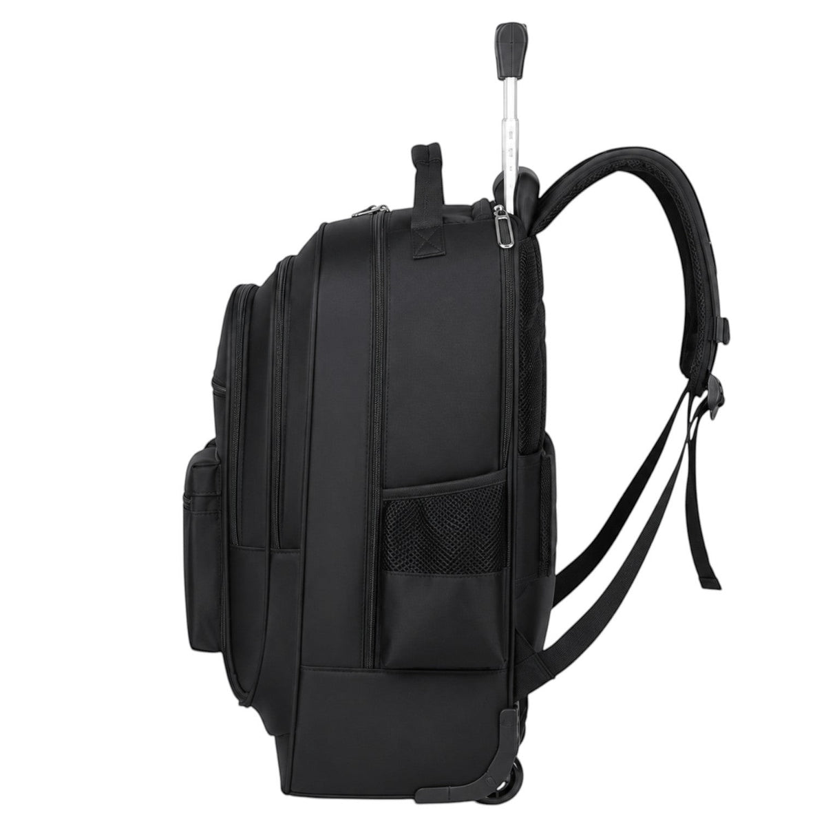 Sac à dos de voyage Univers Sac noir à roulettes avec poignée télescopique, imperméable et spacieux pour homme