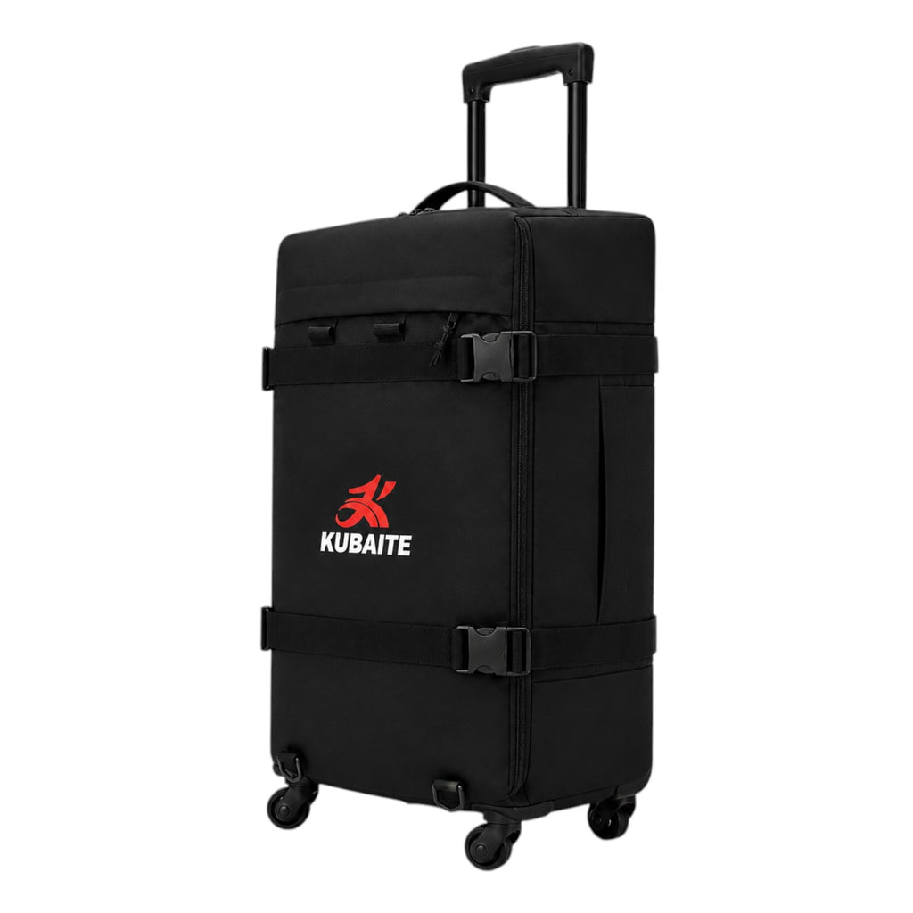 Sac à dos à roulettes noir Univers Sac en tissu Oxford imperméable avec poignée télescopique pour voyage d'affaires