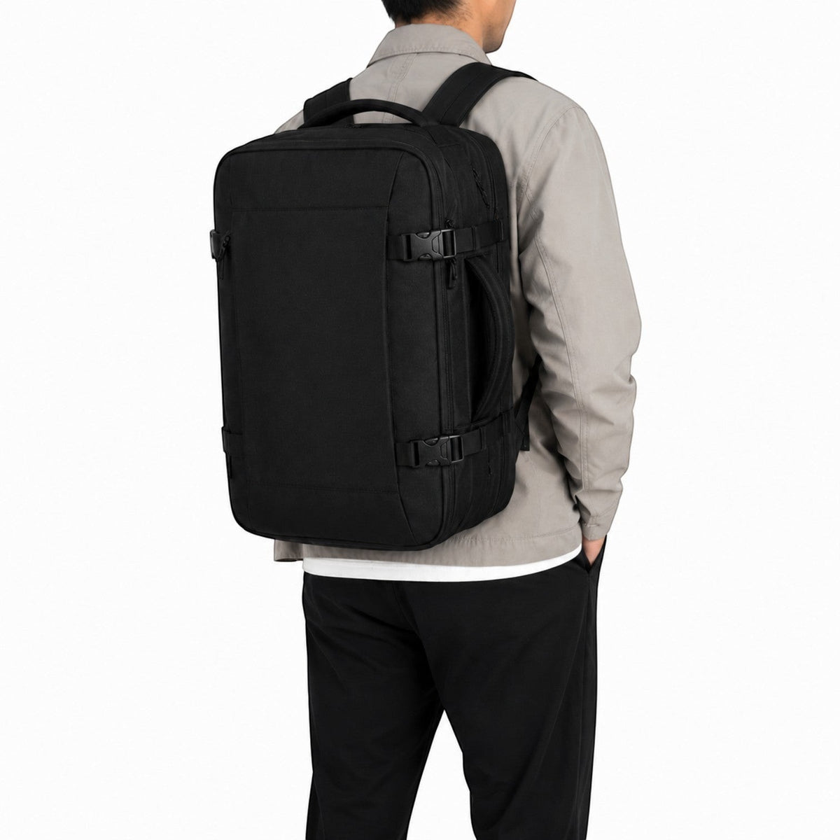 Sac à dos de voyage MOZHI 28L noir imperméable pour homme, idéal pour les déplacements professionnels Univers Sac