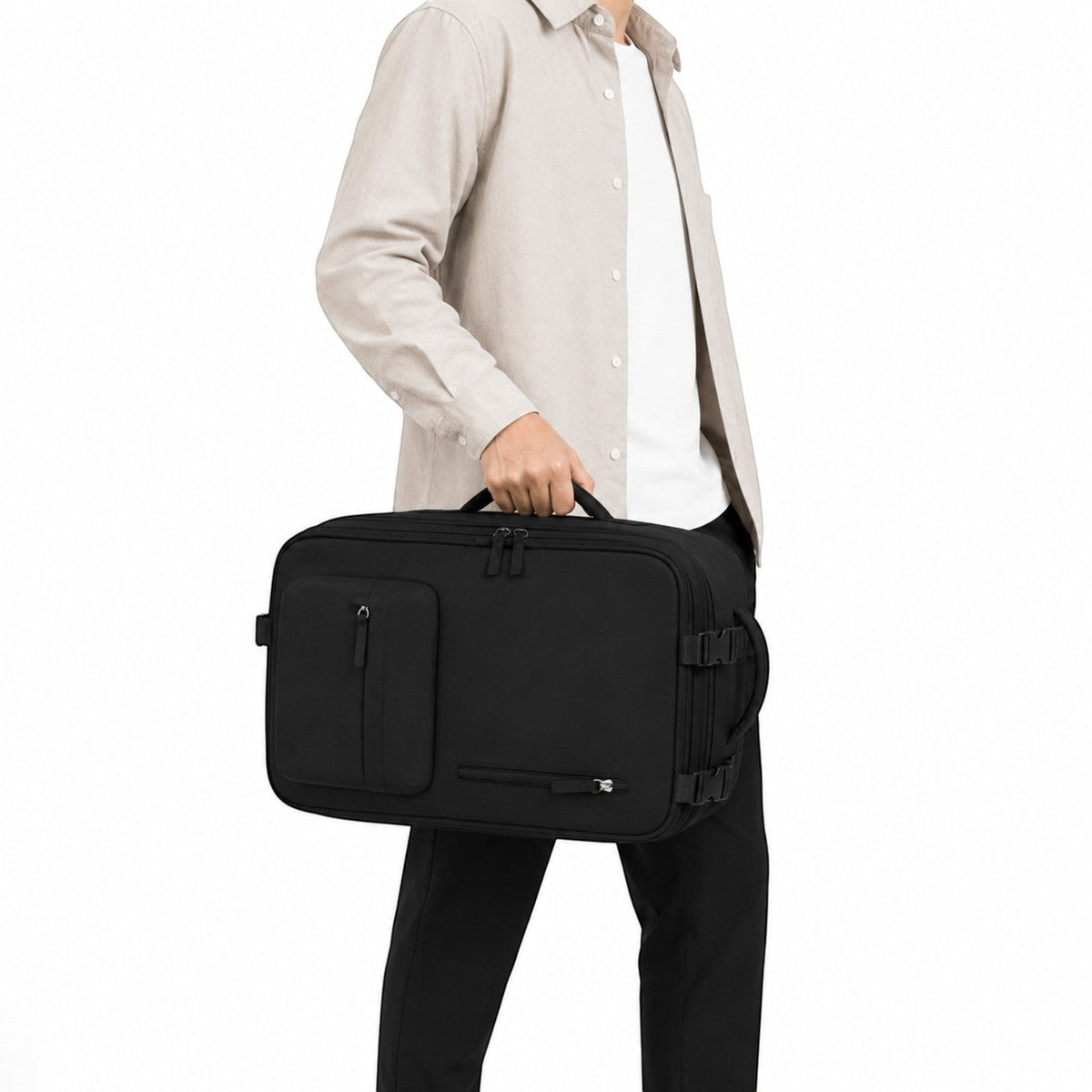 Sac à dos de voyage noir Univers Sac, résistant à l'eau, avec port USB, idéal pour ordinateur portable et affaires.