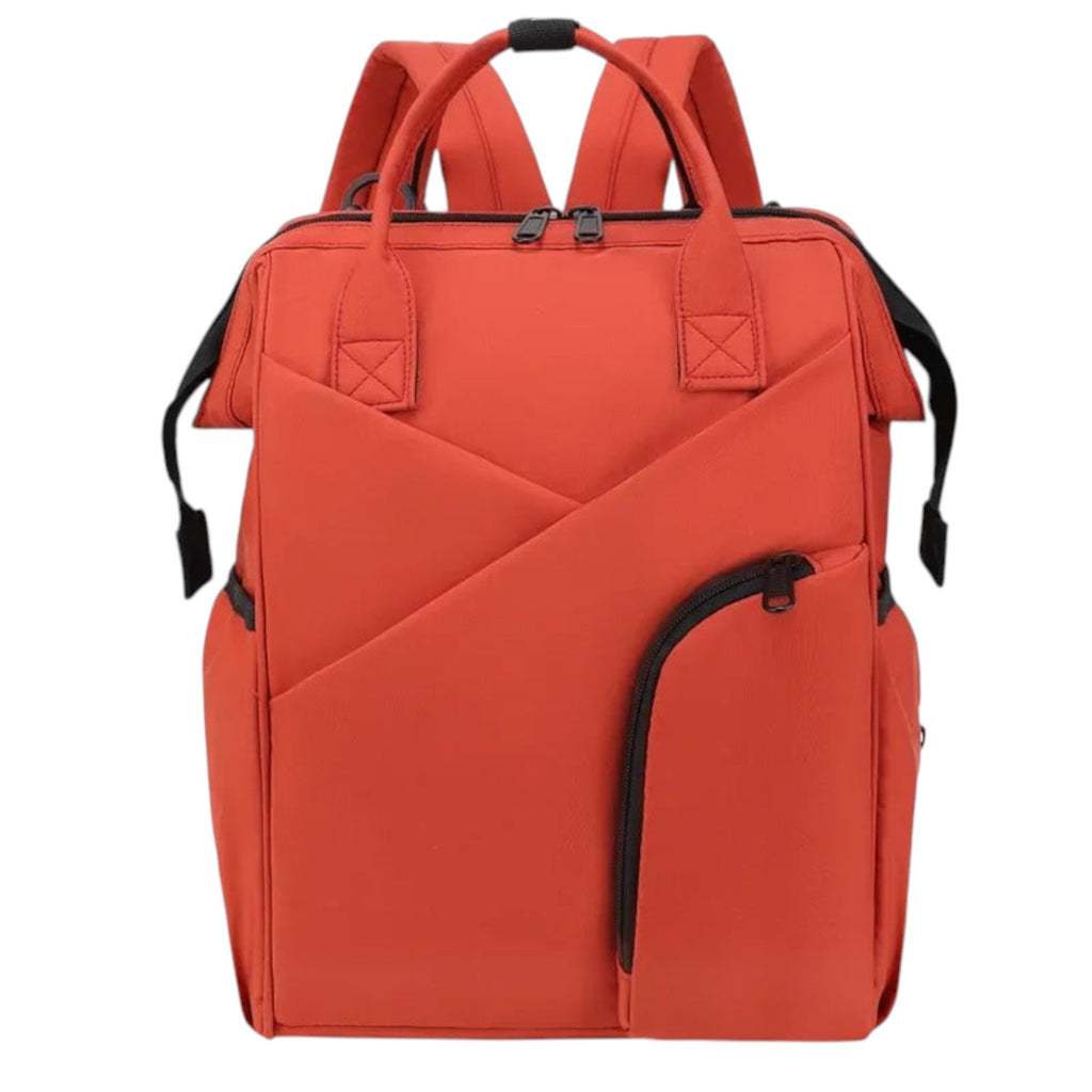 Sac à langer Univers Sac rouge en tissu avec fermeture éclair, style sac à dos pratique pour les mamans