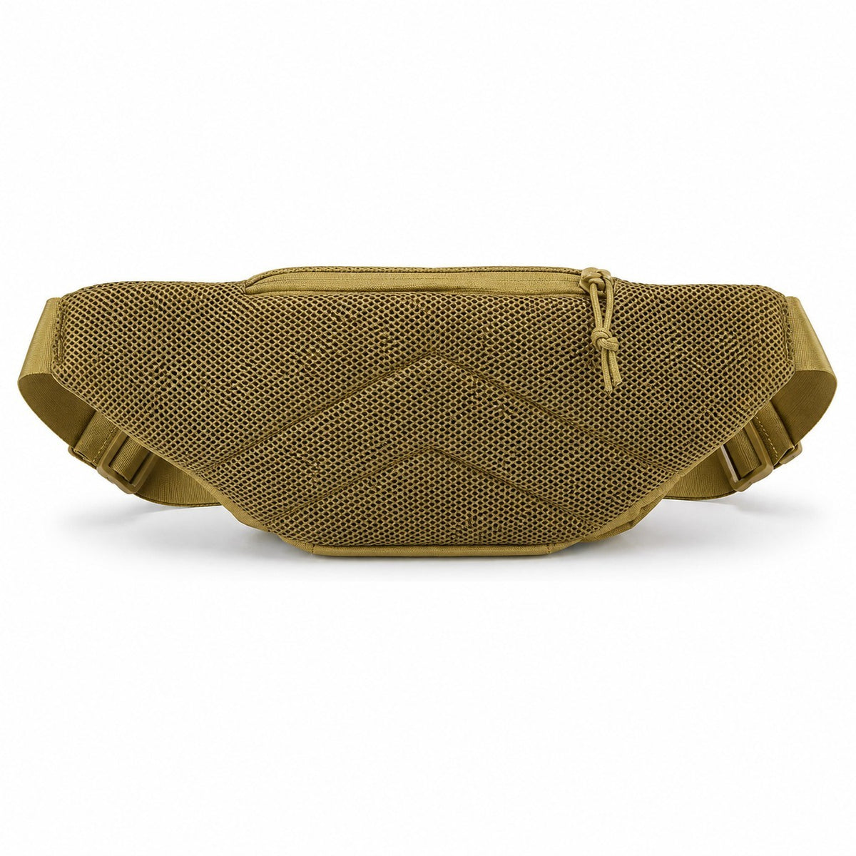 Sac banane tactique Univers Sac en nylon beige avec texture en maille pour le sport, la randonnée et le cyclisme