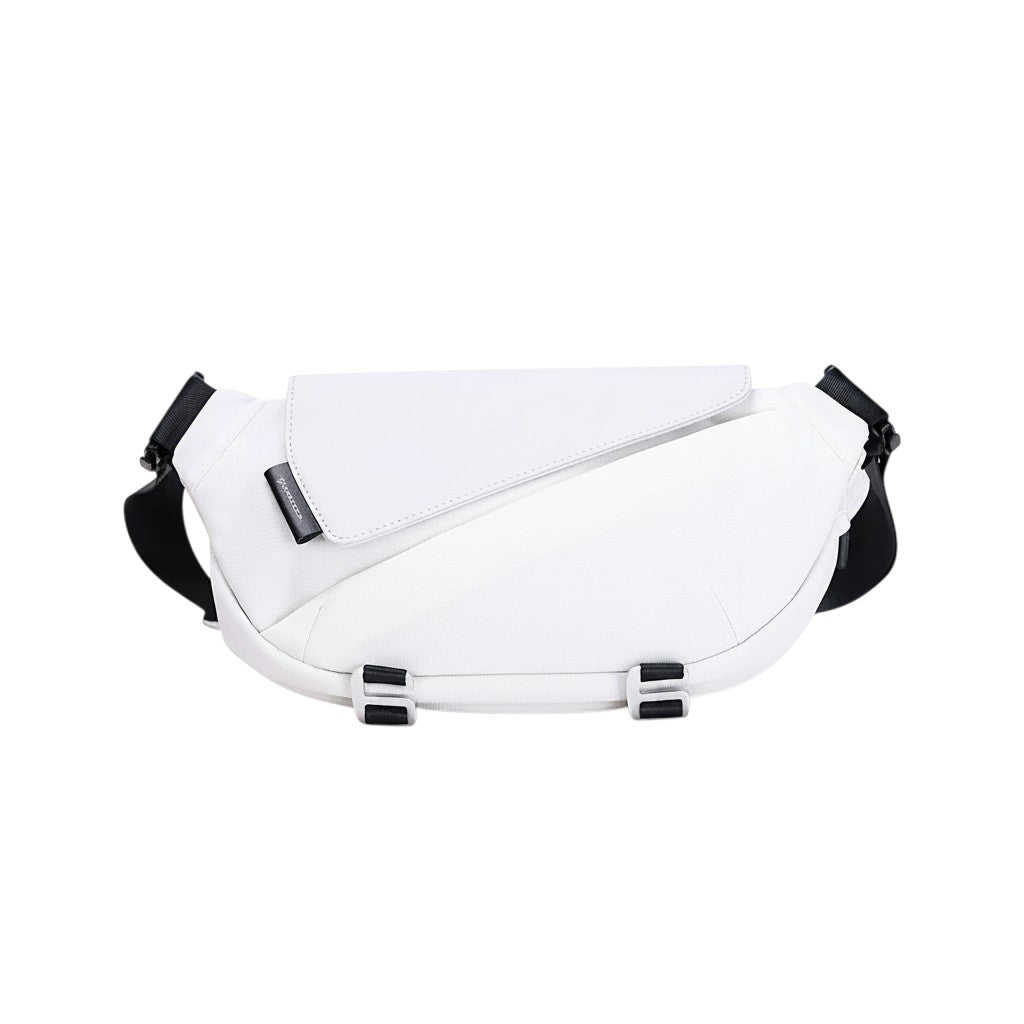 Sac bandoulière imperméable blanc Univers Sac en tissu Oxford avec fermeture éclair et design moderne