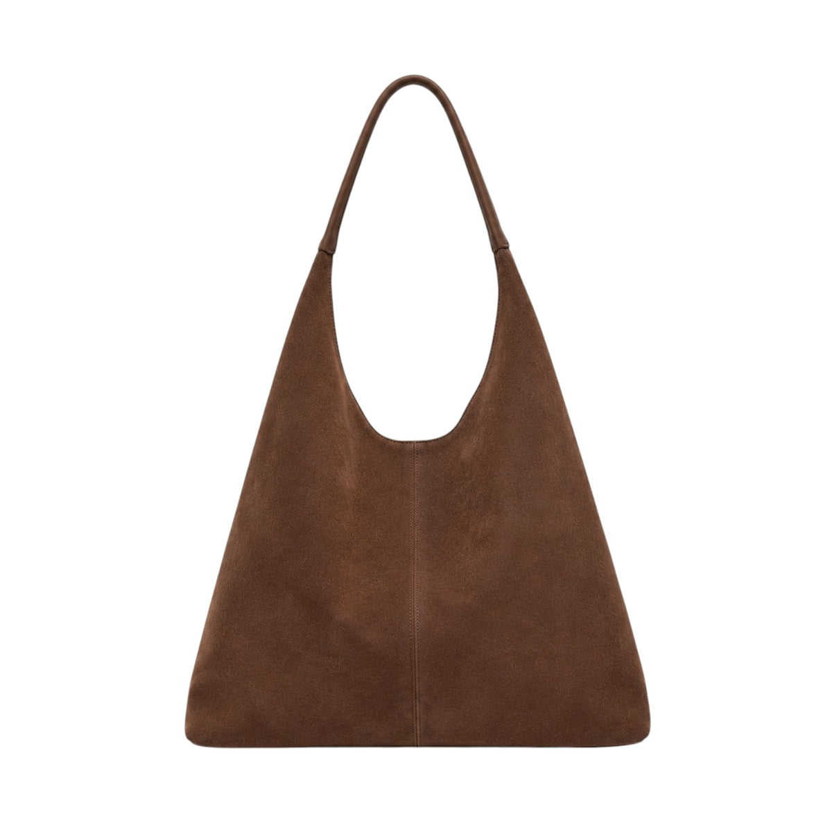 Sac bandoulière marron en faux suède pour femme, forme seau, fermeture à fermoir, Univers Sac