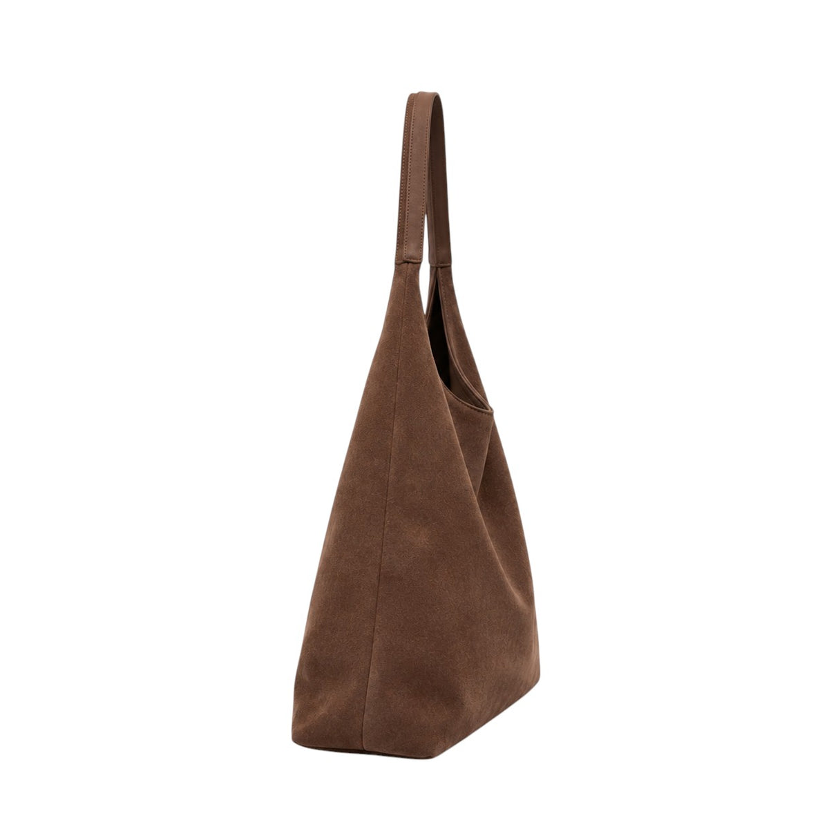 Sac bandoulière marron en faux suède pour femme, forme seau, par Univers Sac