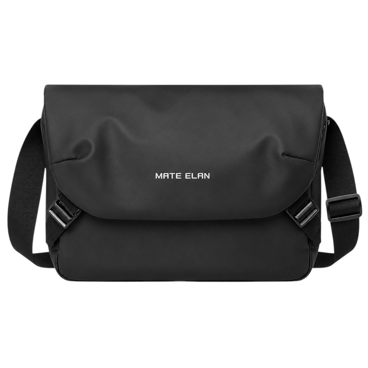 Sac bandoulière noir Univers Sac en tissu Oxford imperméable avec rabat et sangle réglable pour ordinateur portable