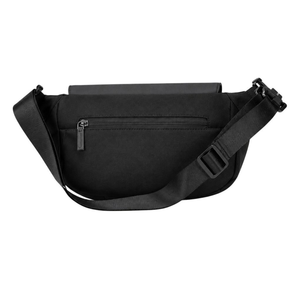Sac bandoulière noir imperméable Univers Sac en tissu Oxford avec fermeture éclair pour voyage et usage quotidien